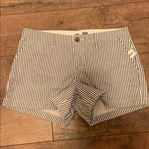 Navy and White pinstripe short
